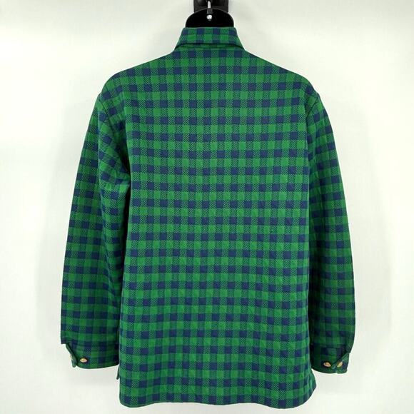Vintage Donegal 1970’s Polyester Plaid Shirt Jacket Mens Size Large GROOVY Retro - Picture 2 of 8